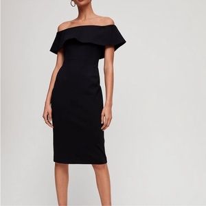 NWT Aritzia Babaton Ruslan Dress - size 0, black